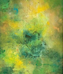 Frühlingsbrise - 40 x 30 cm - Acryl mit Strukturen auf Leinwand - Sandra Lederer 2021 