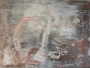 Himmelstor - 90 x 120 cm - Farbpigmentemix auf Leinwand - Sandra Lederer 2020 