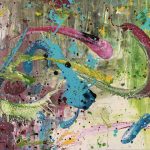 Drachentanz - 120 x 200 cm - Acryl auf Leinwand - Sandra Lederer 2020