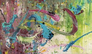 Drachentanz - 120 x 200 cm - Acryl auf Leinwand - Sandra Lederer 2020
