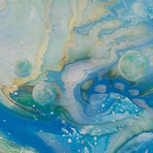 Polaris - 20 x 20 cm - Acryl auf Leinwand - Sandra Lederer 2025