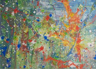Dschungelfieber - 100 x 150 cm - Acry/Lack auf Leinwand - Sandra Lederer 2022 