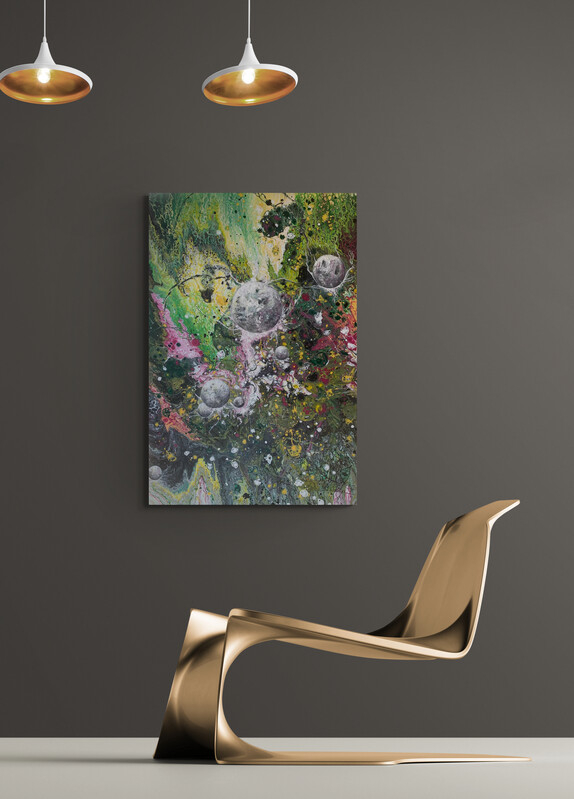 Galaxie - 120 x 80 cm Raumbeispiel