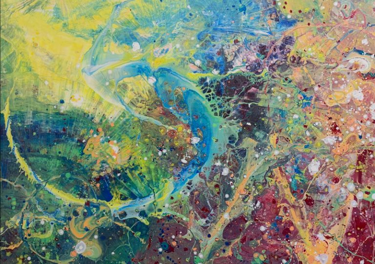 Aufbruch - 100 x 150 cm - Acryl auf Leinwand - Sandra Lederer 2022 