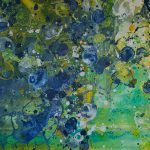 Blue Symphony - 90 x 120 cm - Acryl  auf Leinwand - Sandra Lederer 2022 