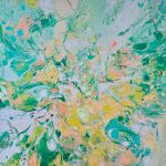 Etwas Zartes - 50 x 60 cm - Acryl auf Leinwand  - Sandra Lederer 2022
