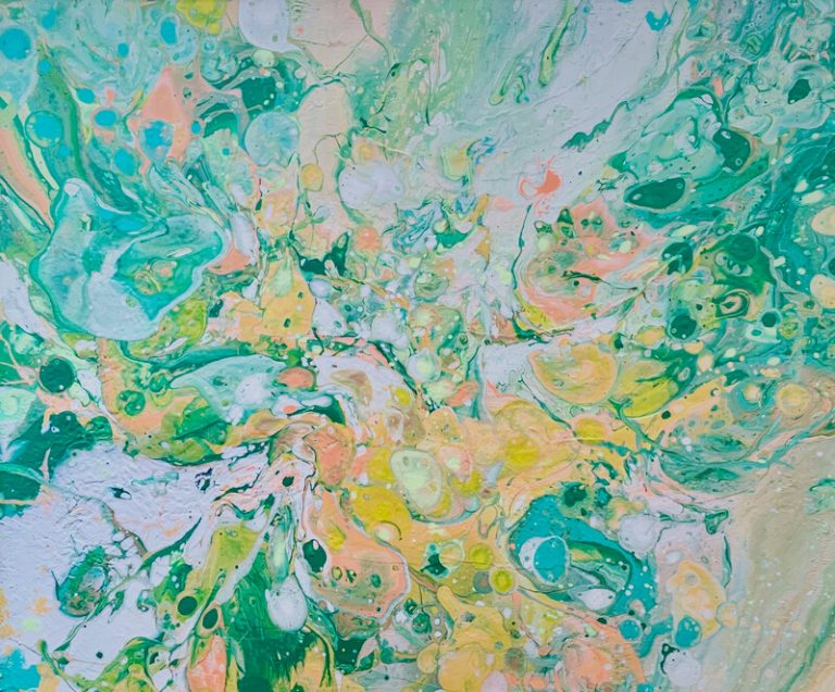 Etwas Zartes - 50 x 60 cm - Acryl auf Leinwand  - Sandra Lederer 2022