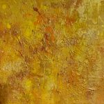 Goldrausch - 50 x 50 cm - Acryl mit Strukturen auf Leinwand - Sandra Lederer 2023 