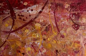 Kismet - 80 x 120 cm - Acryl mit Strukturen auf Leinwand - Sandra Lederer 2021 