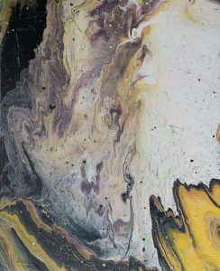 Marmoria - 50 x 40 cm - Acryl mit Strukturen auf Leinwand - Sandra Lederer 2024