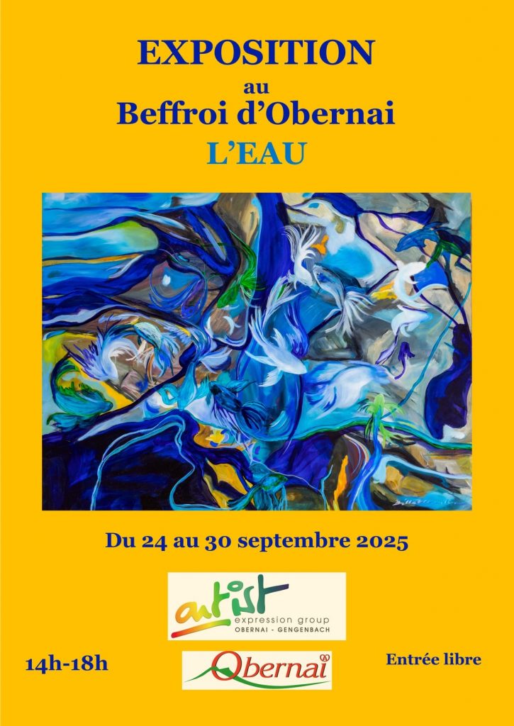 Ankündigung zur Ausstellung im Glockenturm in Obernai 24. - 30.09.2025