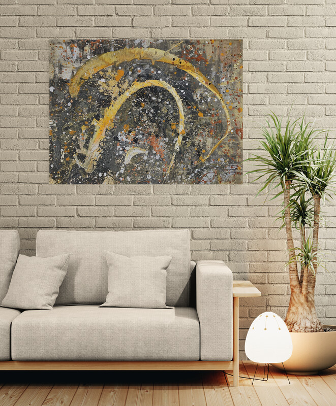 Shooting Stars 90 x 120 cm Raumbeispiel