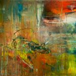 Space Taxi - 107 x 150 cm - Acryl auf Leinwand - Sandra Lederer 2018