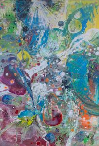 Tropical Breeze - 100 x 70 cm - Acryl auf Leinwand  - Sandra Lederer 2023