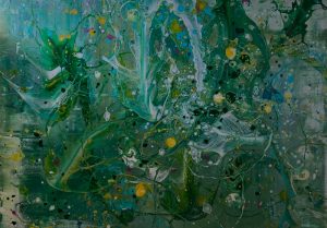 Underwater - 100 x 150 cm - Acryl  auf Leinwand - Sandra Lederer 2022 