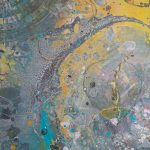 Vibrant - 100 x 70 cm - Acryl/Neonfarben mit Strukturen auf Leinwand - Sandra Lederer 2023 