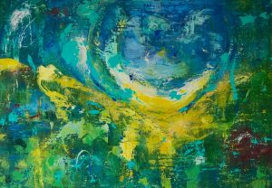 Come together! - 70 x 100 cm - Acryl mit Strukturen auf Leinwand - Sandra Lederer 2020
