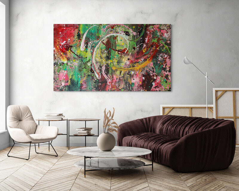 crazy jungle 110 x 190 cm Raumbeispiel