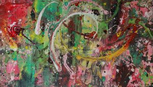 crazy jungle - 110 x 190 cm - Acryl auf Leinwand - Sandra Lederer 2022