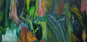 Green Mamba - 100 x 200 cm - Acryl auf Leinwand - Sandra Lederer 2018