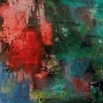 Mystique - 50 x 100 cm - Acryl mit Strukturen auf Leinwand - Sandra Lederer 2021