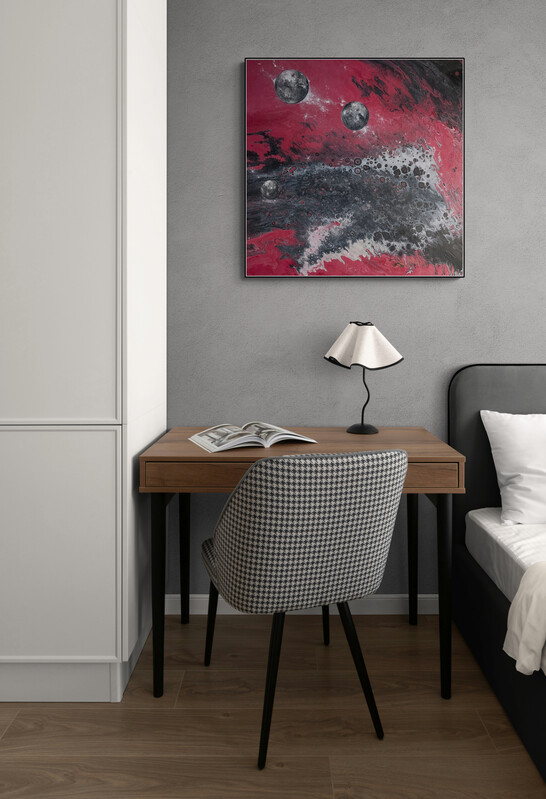 Red Cadmium Galaxy Raumbeispiel