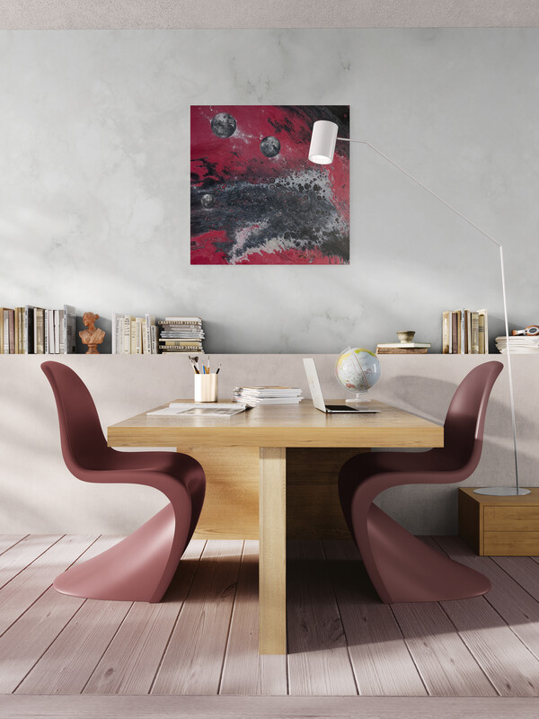 Red Cadmium Galaxy Raumbeispiel