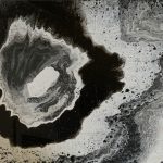 Wurmloch - 30 x 40 cm - Acryl auf Leinwand - Sandra Lederer 2022