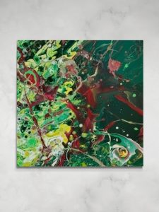 Feuersturm Diptychon Teil 1 (120 x 120 cm)