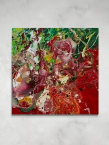 Feuersturm Diptychon Teil 2 (120 x 120 cm)