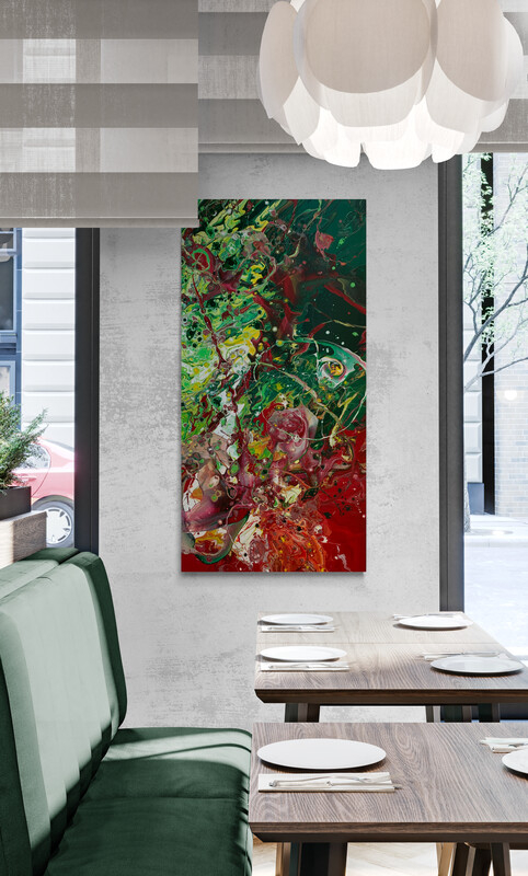 Feuersturm Raumbeispiel (120 x 60 cm)