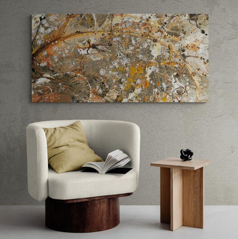 Silver Flame 75 x 150 cm, Limitierte Edition, 5 Exemplare, Fine Art Print auf Alu-Dibond, Ausschnitt 2,