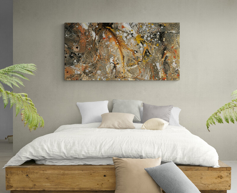 Silver Flame 75 x 150 cm, Limitierte Edition, 5 Exemplare, Fine Art Print auf Alu-Dibond, Ausschnitt 3, nummeriertes Zertifikat inklusive