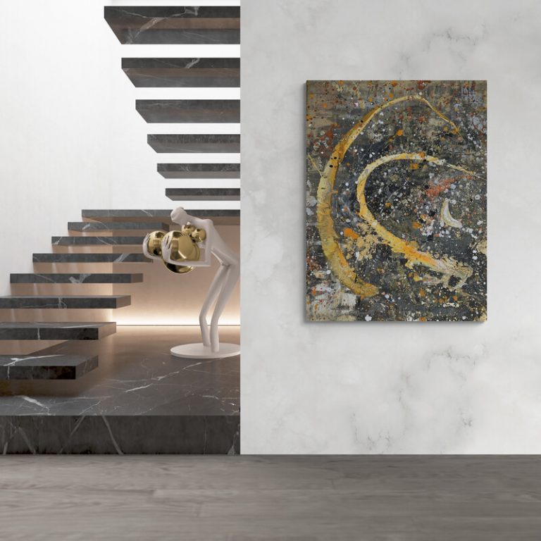 Shooting Stars 120 x 90 cm Raumbeispiel