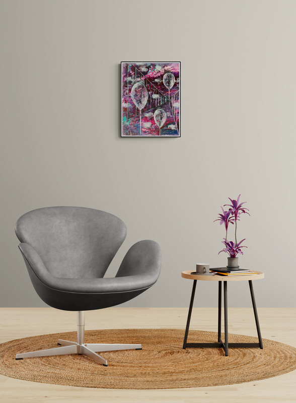 Auf und davon... - 40 x 50 cm - Raumbeispiel