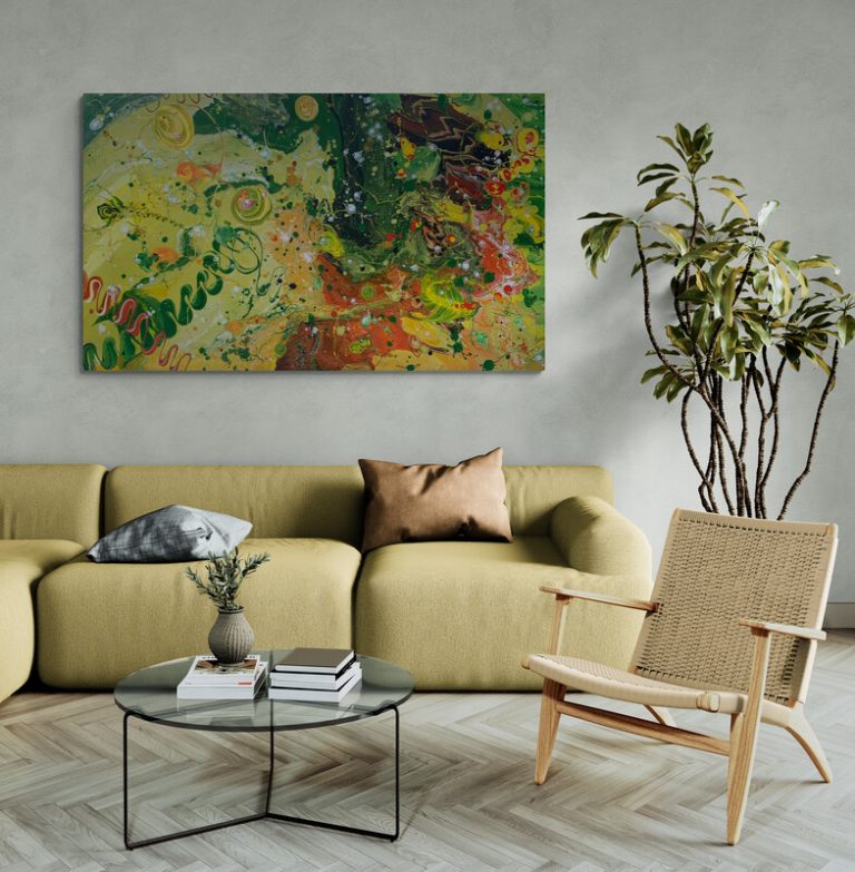 Shining Flavour - 120 cm x 200 cm - Raumbeispiel