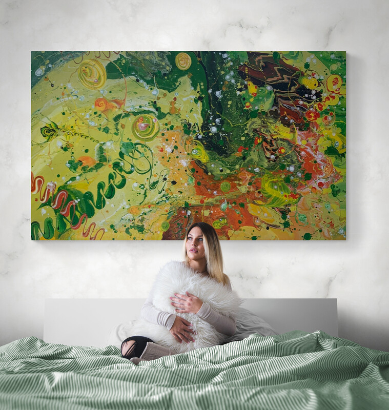 Shining Flavour - 120 cm x 200 cm - Raumbeispiel