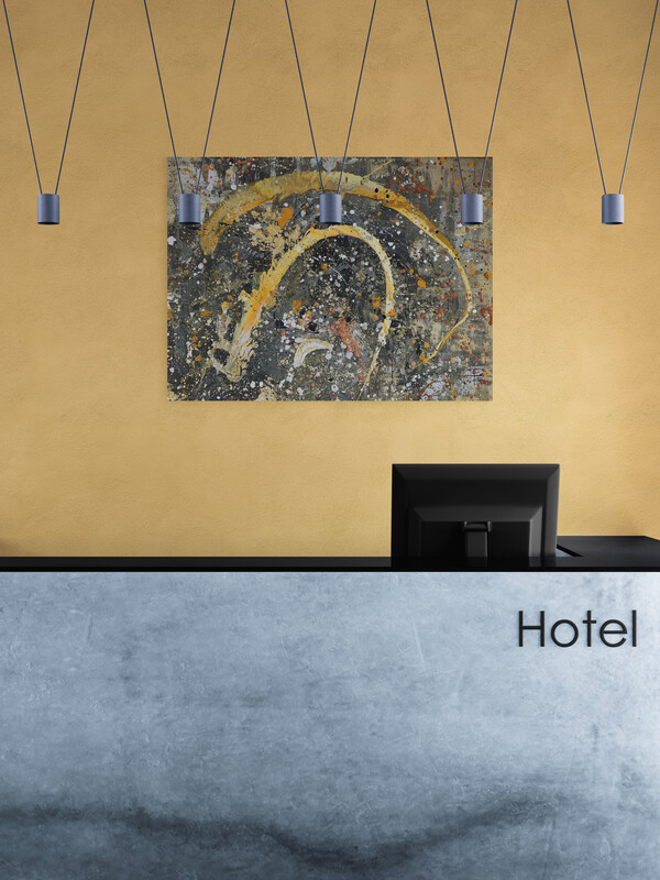 Shooting Stars 90 x 120 cm Raumbeispiel