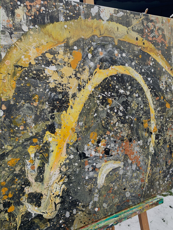 Shooting Stars 90 x 120 cm - Detailaufnahme