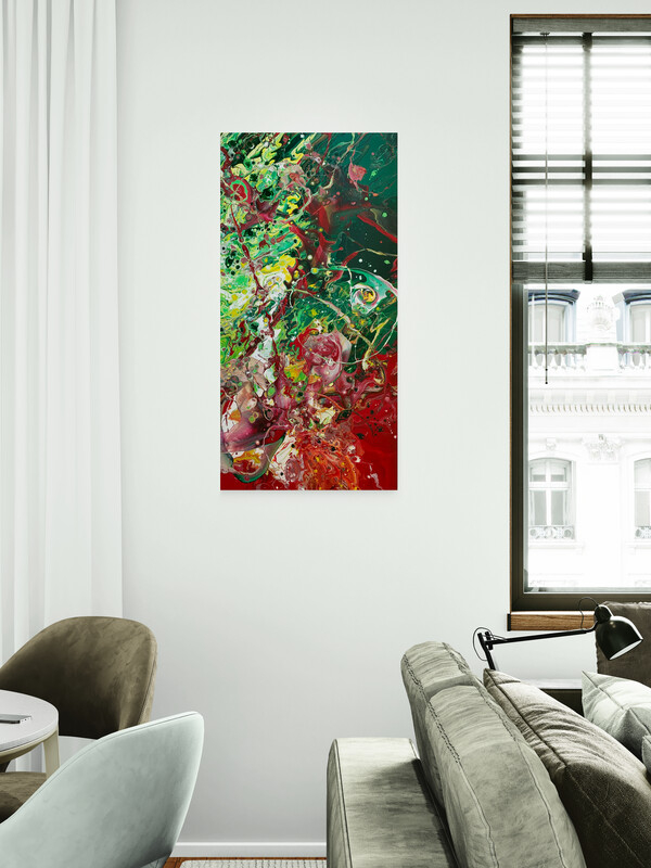 Feuersturm Raumbeispiel (120 x 60 cm)