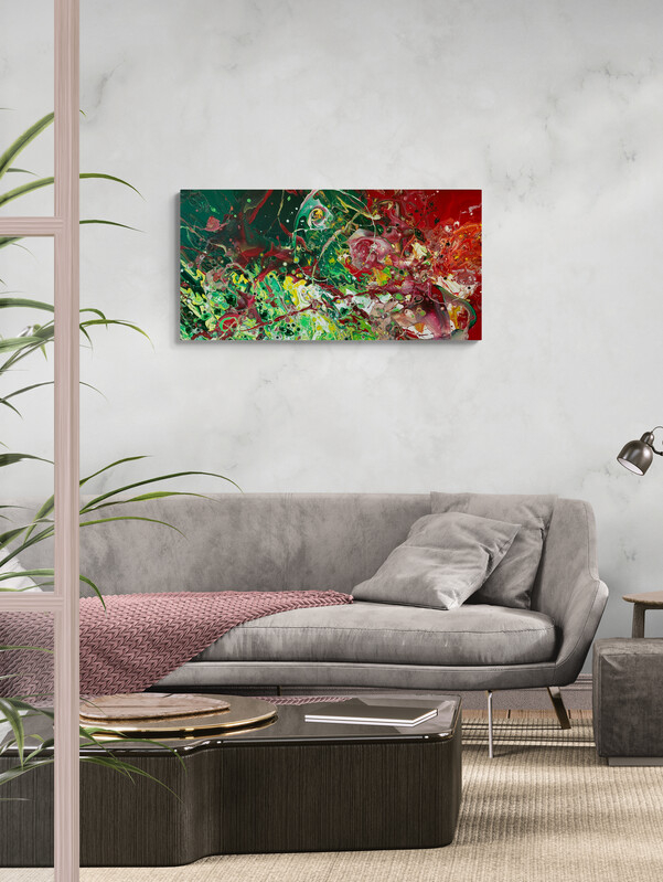 Feuersturm Raumbeispiel (120 x 60 cm)