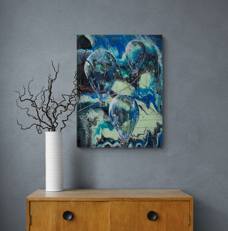 Kleine Ballons Kunstdrucke