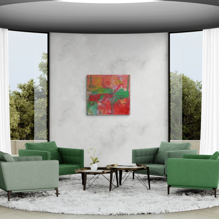 Knallbonbon - Showroom, Acrylbild von Sandra Lederer 1